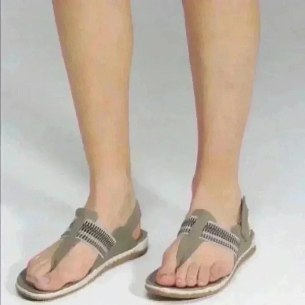 SOREL Out N About Plus Leather Walking Sandal Comfort Sporty Green Size 12 - Picture 2 of 16